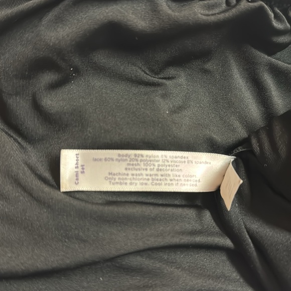 Blue and black lacy camisole short set. - Picture 6 of 6